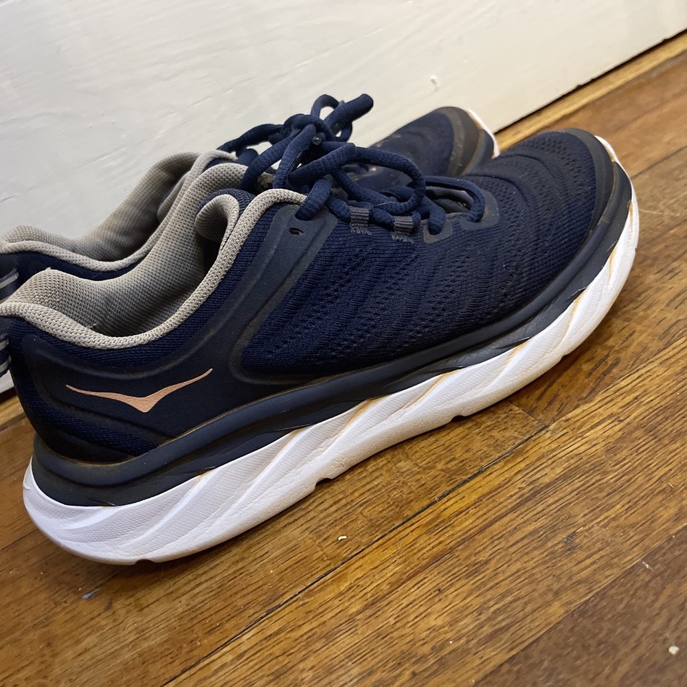HOKA One One W Akasa Time To Fly Navy Peach White US 6 EU 37‎ 1/3